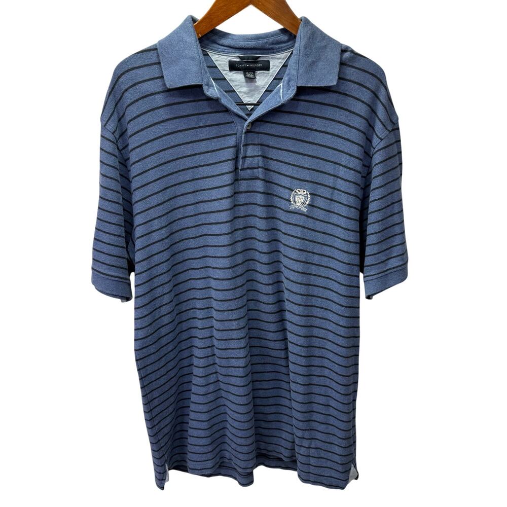 Tommy Hilfiger Blue Striped Polo Shirt